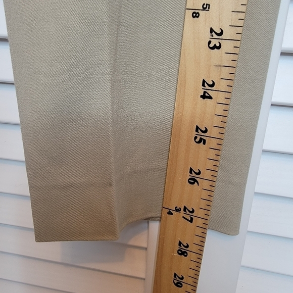 ELIE TAHARI Juliette Long Skinny Stretch Twill Pant Khaki Women's Sz 0 Old Money - Picture 15 of 16